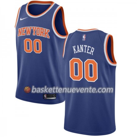 Maillot Basket New York Knicks Enes Kanter 00 Nike 2017-18 Bleu Swingman - Homme